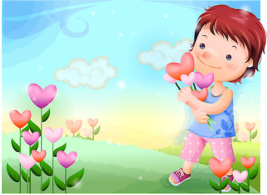 EPS 주간 남자 감정 초등학생 어린이 일러스트 상상 자연 동화 사랑 한명 사람 소년 초원 야외 하트 순수 남자만 남자한명만 어린이만 소년만 소년한명만 국내일러스트 자연요소 모양 1 학생 컨셉 생태계 파일형식 벡터