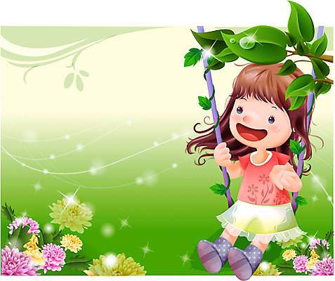 EPS 여자 감정 초등학생 어린이 일러스트 상상 자연 동화 국화 한명 사람 소녀 순수 그네 여자만 여자한명만 어린이만 소녀만 소녀한명만 국내일러스트 1 학생 꽃 컨셉 생태계 파일형식 벡터