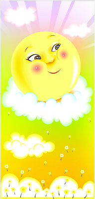 EPS 자연요소 구름 사계절 계절 얼굴 백그라운드 일러스트 상상 자연 풍경 사람없음 야외 햇빛 태양 봄 민들레홀씨 국내일러스트 신체부위 민들레 생태계 파일형식 벡터