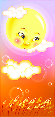 EPS 자연요소 사계절 계절 별 얼굴 백그라운드 일러스트 상상 자연 의인화 갈대 풍경 사람없음 야외 태양 노을 달 가을 억새 가을배경 국내일러스트 식물 신체부위 생태계 파일형식 벡터 가을_계절