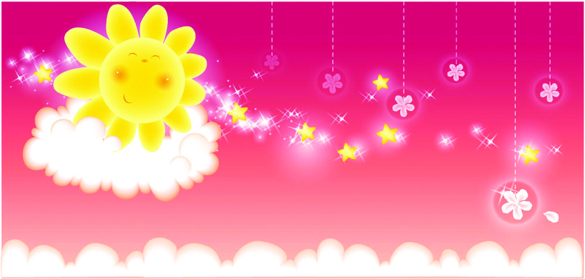 EPS 자연요소 구름 사계절 계절 별 백그라운드 일러스트 상상 자연 의인화 풍경 사람없음 야외 여름 빛 태양 노을 달 국내일러스트 생태계 파일형식 벡터