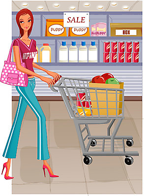 EPS 전신 우먼라이프 라이프스타일 계절 여자 패션 과일 일러스트 실내 한명 사람 20대 성인 쇼핑 세일 걷기 상점 카트 쇼핑카 전시 당기기 사과 상품 마트 여자만 여자한명만 성인여자만 청년만 청년여자만 성인한명만 청년여자한명만 성인여자한명만 성인만 국내일러스트 1 모션 청년 내부 생활 파일형식 벡터