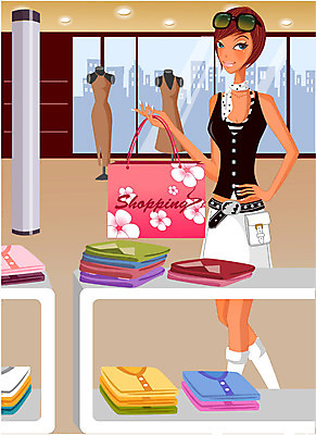 EPS 전신 우먼라이프 라이프스타일 옷 계절 여자 패션 일러스트 창문 실내 한명 사람 빌딩 20대 성인 건물 쇼핑 쇼핑백 상점 전시 도시 마네킹 여자만 여자한명만 성인여자만 청년만 청년여자만 성인한명만 청년여자한명만 성인여자한명만 성인만 국내일러스트 1 건축물 가방 청년 내부 생활 파일형식 벡터