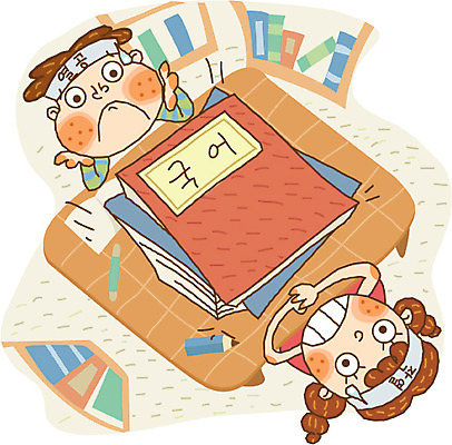 EPS 캐릭터 라이프스타일 계절 여자 어린이교육 교육 남자 초등학생 어린이 일러스트 방학 교육캐릭터 실내 여름방학 사람 두명 라이프 하이앵글 스쿨라이프 과제 어린이만 일러캐릭터 학생 뷰포인트 학교 휴가 내부 생활 파일형식 벡터 여름_계절