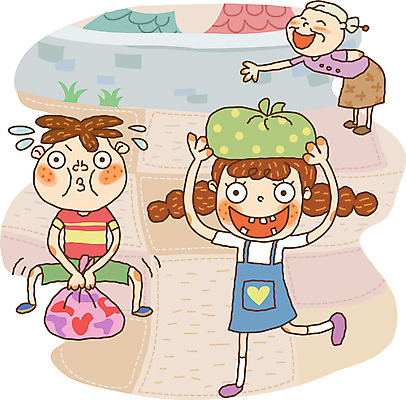 EPS 주간 라이프스타일 계절 여자 어린이교육 교육 남자 할머니 초등학생 어린이 일러스트 방학 여름방학 사람 야외 세명 도움 선행 국내일러스트 자연요소 학생 노년 컨셉 휴가 생활 파일형식 벡터 여름_계절