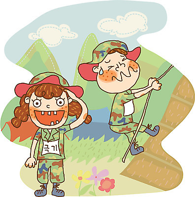 EPS 주간 라이프스타일 계절 여자 어린이교육 교육 남자 초등학생 어린이 일러스트 방학 여름방학 사람 야외 두명 어린이만 국내일러스트 자연요소 학생 휴가 생활 파일형식 벡터 여름_계절