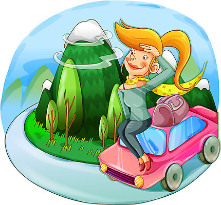 EPS 주간 여자 여행 일러스트 승용차 자동차 자연 휴가 한명 사람 20대 성인 야외 드라이브 시골 여자만 여자한명만 성인여자만 청년만 청년여자만 성인한명만 청년여자한명만 성인여자한명만 성인만 국내일러스트 자연요소 1 육상교통 청년 운전 생태계 파일형식 벡터