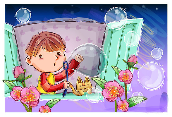 EPS 남자 꽃 행복 감정 초등학생 어린이 일러스트 상상 자연 동화 한명 사람 소년 고양이 비눗방울 순수 남자만 남자한명만 어린이만 소년만 소년한명만 국내일러스트 식물 1 학생 컨셉 포유류 반려동물 생태계 파일형식 벡터