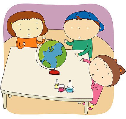 EPS 학생 여자 어린이교육 교육 남자 어린이라이프 초등학생 어린이 과학 일러스트 교과목 학교 수업 실내 서기 사람 소녀 소년 상반신 세명 하이앵글 지구본 과학교육 어린이만 국내일러스트 라이프스타일 뷰포인트 모션 내부 파일형식 벡터