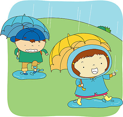 EPS 주간 전신 여자 어린이교육 교육 남자 어린이라이프 어린이 일러스트 우산 자연 날씨 서기 사람 소녀 소년 야외 두명 비 우비 장마 소서 어린이만 국내일러스트 자연요소 라이프스타일 옷 모션 여름 비_날씨 절기 생태계 파일형식 벡터