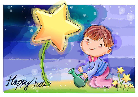 EPS 남자 행복 감정 별 초등학생 어린이 일러스트 상상 자연 동화 한명 사람 소년 야외 물뿌리개 야간 순수 남자만 남자한명만 어린이만 소년만 소년한명만 국내일러스트 자연요소 1 학생 컨셉 생태계 파일형식 벡터