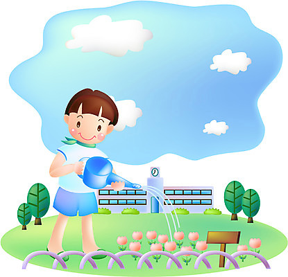 EPS 주간 학생 어린이교육 교육 남자 초등학생 어린이 꽃밭 일러스트 학교 한명 사람 소년 야외 스쿨라이프 정원 물주기 남자만 남자한명만 어린이만 소년만 소년한명만 국내일러스트 자연요소 1 라이프스타일 꽃 모션 파일형식 벡터