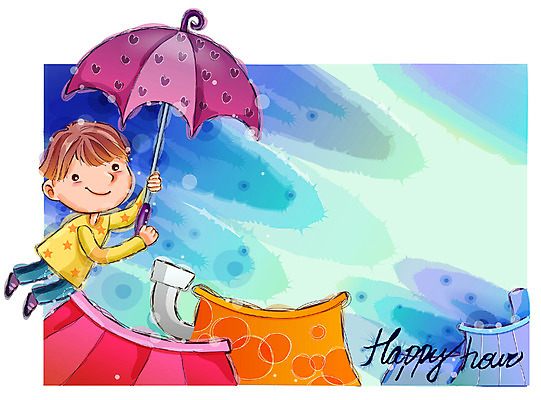 EPS 남자 행복 감정 초등학생 어린이 일러스트 우산 상상 자연 하늘 지붕 동화 한명 사람 소년 야외 비행 야간 순수 소서 남자만 남자한명만 어린이만 소년만 소년한명만 국내일러스트 자연요소 1 학생 컨셉 여름 절기 생태계 파일형식 벡터