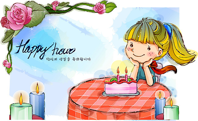 EPS 여자 행복 감정 초등학생 어린이 일러스트 초 촛불 상상 자연 동화 디저트 실내 한명 사람 소녀 10대 케이크 축하 생일 순수 여자만 여자한명만 소녀만 국내일러스트 1 학생 기념일 음식 컨셉 청소년 내부 생태계 어린이만 파일형식 벡터