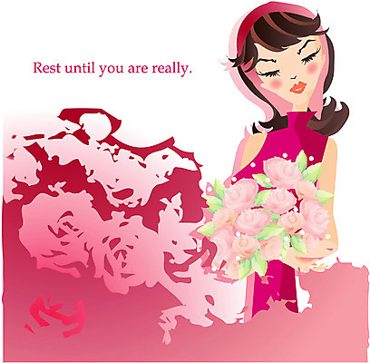 EPS 모델 여자 꽃 꽃다발 여행 포즈 일러스트 휴가 휴식 한명 사람 상반신 20대 성인 장미 단발머리 여자만 여자한명만 성인여자만 청년만 청년여자만 성인한명만 청년여자한명만 성인여자한명만 성인만 국내일러스트 식물 1 헤어스타일 컨셉 청년 파일형식 벡터