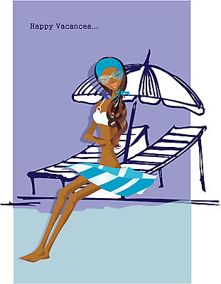 EPS 전신 긴머리 계절 여자 수영복 여행 포즈 일러스트 휴가 휴식 한명 사람 앉기 20대 성인 야외 여름 여름휴가 바캉스 비키니 수건 파라솔 머리띠 선베드 여자만 여자한명만 성인여자만 청년만 청년여자만 성인한명만 청년여자한명만 성인여자한명만 성인만 국내일러스트 1 헤어스타일 옷 컨셉 의자 장신구 모션 청년 위생용품 파일형식 벡터 여름_계절