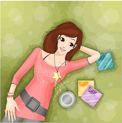 EPS 직업 학생 여자 음악 대학생 일러스트 휴식 한명 사람 잔디 상반신 20대 성인 음악감상 음반 시디플레이어 여자만 여자한명만 성인여자만 청년만 청년여자만 성인한명만 청년여자한명만 성인여자한명만 성인만 국내일러스트 식물 1 컨셉 문화예술 청년 전자제품 감상 파일형식 벡터