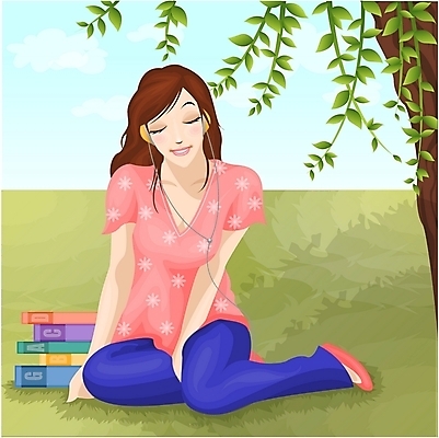 EPS 주간 전신 나무 직업 학생 긴머리 여자 대학생 일러스트 휴식 한명 사람 앉기 잔디 초원 20대 성인 야외 책 헤드폰 음악감상 풀 여자만 여자한명만 성인여자만 청년만 청년여자만 성인한명만 청년여자한명만 성인여자한명만 성인만 국내일러스트 자연요소 식물 1 헤어스타일 음향기기 컨셉 모션 청년 감상 파일형식 벡터