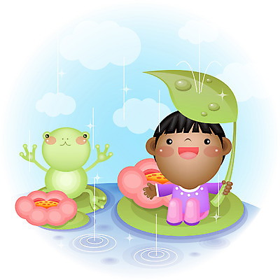 EPS 주간 전신 남자 감정 초등학생 어린이 일러스트 상상 하늘 날씨 개구리 한명 사람 앉기 소년 야외 연못 비 순수 청개구리 남자만 남자한명만 어린이만 소년만 소년한명만 국내일러스트 자연요소 1 학생 컨셉 모션 양서류 파일형식 벡터