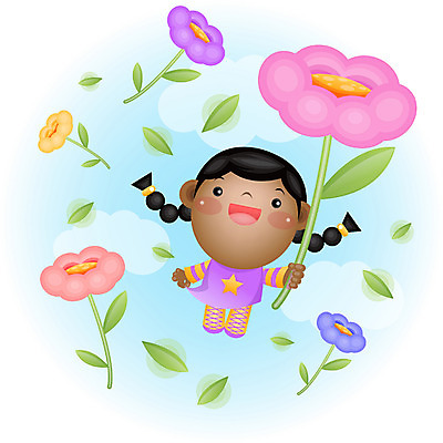 EPS 주간 전신 서양인 여자 꽃 감정 초등학생 어린이 흑인 일러스트 상상 한명 서기 사람 소녀 야외 비행 순수 여자만 여자한명만 어린이만 소녀만 소녀한명만 국내일러스트 자연요소 외국인 식물 1 학생 컨셉 모션 파일형식 벡터