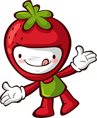 EPS 클립아트 식물 캐릭터 음식 과일 일러스트 홍보캐릭터 딸기 의인화 사람없음 농작물 특산물 음식캐릭터 특산물캐릭터 일러캐릭터 농업 파일형식 벡터