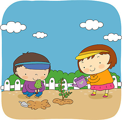 EPS 주간 전신 나무 여자 어린이교육 교육 남자 어린이라이프 초등학생 어린이 일러스트 사람 소녀 소년 야외 두명 식목일 나무심기 묘목 어린이만 국내일러스트 자연요소 식물 학생 라이프스타일 기념일 심기 파일형식 벡터