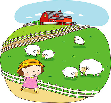 EPS 주간 전신 동물 여자 어린이라이프 초등학생 어린이 여행 일러스트 하늘 휴가 한명 서기 사람 소녀 야외 가축 목장 양 여자만 여자한명만 어린이만 소녀만 소녀한명만 국내일러스트 자연요소 1 학생 라이프스타일 포유류 모션 파일형식 벡터