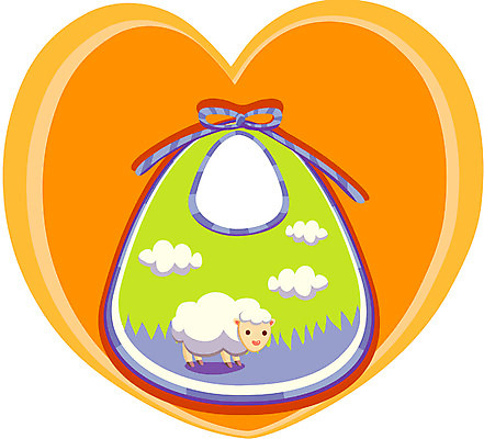 EPS 클립아트 생활용품 일러스트 출산용품 아기용품 출산 턱받이 국내일러스트 오브젝트 파일형식 벡터