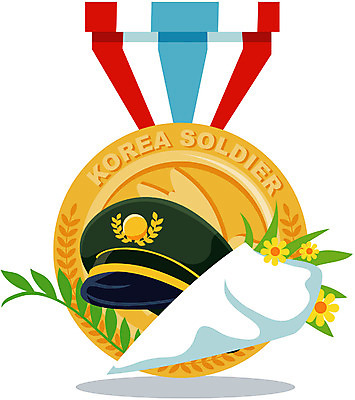 EPS 클립아트 모자 잡화 기념일 꽃다발 일러스트 사람없음 희생 현충일 군모 훈장 국내일러스트 꽃 이벤트 군용 파일형식 벡터 호국보훈의달