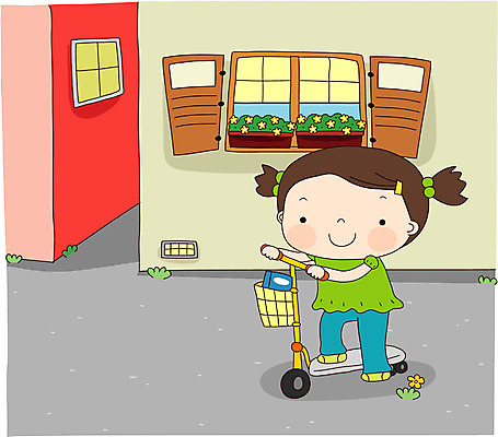 EPS 전신 여자 어린이라이프 초등학생 어린이 일러스트 한명 서기 사람 소녀 야외 여름 레포츠 퀵보드 여자만 여자한명만 어린이만 소녀만 소녀한명만 국내일러스트 1 학생 라이프스타일 계절 교통수단 모션 레저 파일형식 벡터