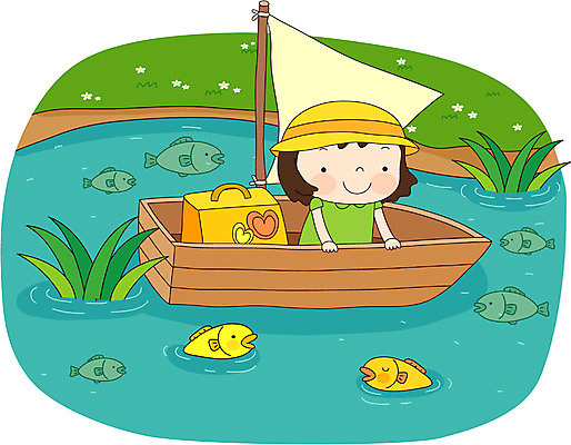 EPS 여자 어린이라이프 초등학생 어린이 여행 일러스트 휴가 어류 한명 사람 소녀 상반신 야외 강 선박 여자만 여자한명만 어린이만 소녀만 소녀한명만 국내일러스트 1 학생 라이프스타일 수상교통 수중동물 파일형식 벡터