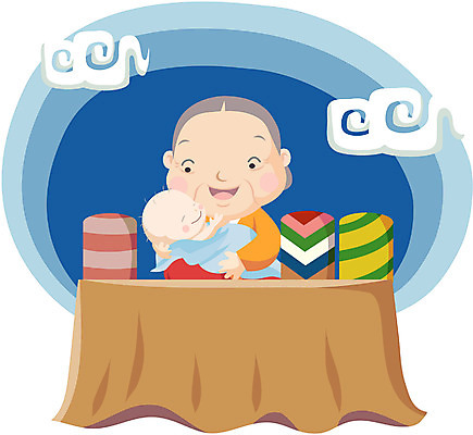 EPS 클립아트 캐릭터 여자 노년 남자 할머니 일러스트 가족 사람 두명 아기 실버 한복 환갑잔치 일러캐릭터 한국전통 기념일 관계 성인 전통의상 파일형식 벡터