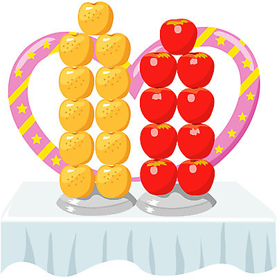 EPS 클립아트 식물 과일 일러스트 사람없음 배 사과 잔치상 잔치음식 환갑잔치 국내일러스트 기념일 탁자 전통음식 파일형식 벡터