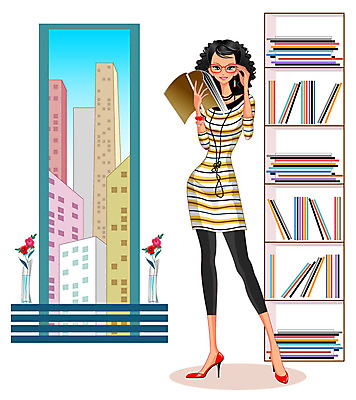 EPS 주간 전신 여자 안경 일러스트 회사 비즈니스 실내 한명 서기 사람 20대 성인 책 사무실 독서 비즈니스우먼 여자만 여자한명만 성인여자만 청년만 청년여자만 성인한명만 청년여자한명만 성인여자한명만 성인만 국내일러스트 자연요소 1 잡화 모션 청년 내부 직장인 파일형식 벡터