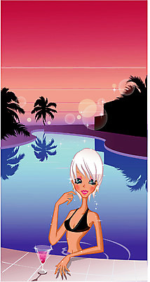 EPS 계절 여자 수영복 음료 여행 포즈 일러스트 휴가 휴식 수영장 한명 사람 20대 성인 야외 여름 여름휴가 바캉스 비키니 풀장 수영 칵테일 여자만 여자한명만 성인여자만 청년만 청년여자만 성인한명만 청년여자한명만 성인여자한명만 성인만 국내일러스트 1 옷 컨셉 주류 청년 수상스포츠 파일형식 벡터 여름_계절