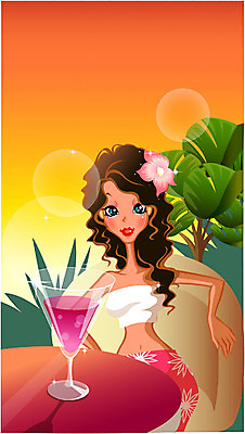 EPS 계절 여자 수영복 음료 바다 여행 포즈 일러스트 휴가 휴식 한명 사람 20대 성인 여름 여름휴가 바캉스 칵테일 여자만 여자한명만 성인여자만 청년만 청년여자만 성인한명만 청년여자한명만 성인여자한명만 성인만 국내일러스트 1 옷 컨셉 주류 청년 파일형식 벡터 여름_계절