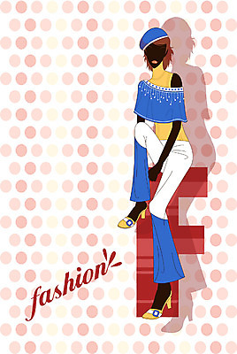 EPS 전신 모델 직업 여자 패션 포즈 일러스트 한명 사람 앉기 20대 성인 여자만 여자한명만 성인여자만 청년만 청년여자만 성인한명만 청년여자한명만 성인여자한명만 성인만 국내일러스트 1 모션 청년 파일형식 벡터