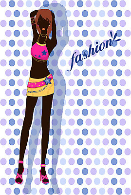 EPS 전신 모델 직업 여자 패션 포즈 일러스트 한명 서기 사람 20대 성인 여자만 여자한명만 성인여자만 청년만 청년여자만 성인한명만 청년여자한명만 성인여자한명만 성인만 국내일러스트 1 모션 청년 파일형식 벡터