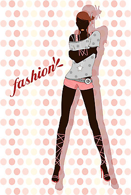 EPS 전신 모델 직업 여자 패션 포즈 일러스트 한명 서기 사람 20대 성인 여자만 여자한명만 성인여자만 청년만 청년여자만 성인한명만 청년여자한명만 성인여자한명만 성인만 국내일러스트 1 모션 청년 파일형식 벡터