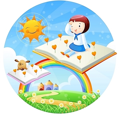 EPS 주간 전신 캐릭터 학생 여자 어린이교육 교육 교복 초등학생 어린이 무지개 일러스트 홍보캐릭터 교육캐릭터 한명 사람 앉기 소녀 야외 책 친구 햇빛 태양 개 강아지 여자만 여자한명만 어린이만 소녀만 소녀한명만 일러캐릭터 자연요소 1 옷 포유류 관계 모션 반려동물 파일형식 벡터