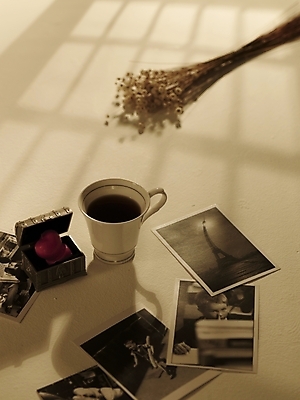 포토 JPG 스튜디오촬영 꽃 커피 음료 음식 바닥 흑백 실내 그림자 사람없음 빛 상자 추억 찻잔 메모리 보석상자 기념사진 국내포토 식물 컨셉 잔 촬영기법 내부 파일형식