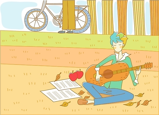 EPS 주간 나무 사계절 계절 남자 악기 음악 낙엽 연주 일러스트 자연 현악기 한명 사람 초원 20대 성인 야외 가을 기타 사과 악보 남자만 남자한명만 성인남자만 청년만 청년남자만 청년남자한명만 성인한명만 성인남자한명만 성인만 국내일러스트 자연요소 식물 1 잎 과일 문화예술 청년 생태계 파일형식 벡터