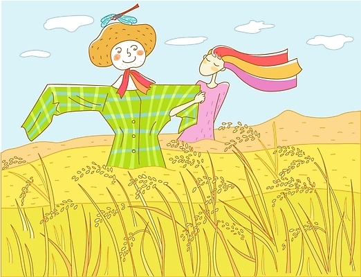 EPS 주간 구름 사계절 계절 여자 여유 일러스트 자연 곡류 한명 사람 초원 20대 성인 야외 벼 가을 허수아비 풍요 여자만 여자한명만 성인여자만 청년만 청년여자만 성인한명만 청년여자한명만 성인여자한명만 성인만 국내일러스트 자연요소 1 감정 컨셉 농업 청년 생태계 파일형식 벡터