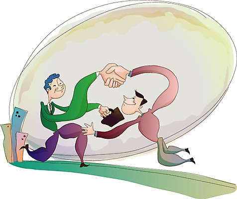 EPS 남자 일러스트 비즈니스 모션 악수 거리 사람 빌딩 야외 두명 거래 모임 비즈니스맨 계약 남자만 국내일러스트 손짓 건물 직장인 파일형식 벡터