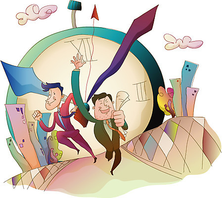 EPS 구름 남자 서류가방 일러스트 비즈니스 거리 사람 빌딩 야외 두명 경제 시간 비즈니스맨 시곗바늘 신문 남자만 국내일러스트 자연요소 시계 가방 건물 간행물 직장인 뉴스 파일형식 벡터