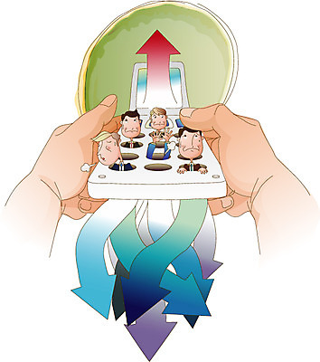 EPS 남자 화살표 일러스트 비즈니스 사람 여러명 경제 스마트폰 비즈니스맨 차별 남자만 국내일러스트 다수 핸드폰 스마트기기 직장인 파일형식 벡터