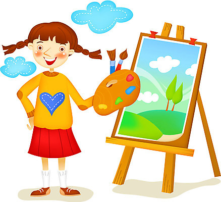 EPS 여자 교육 일러스트 청소년 미술 한명 사람 10대 스쿨라이프 희망 꿈 붓 그리기 팔레트 이젤 여자만 여자한명만 십대만 십대여자만 십대여자한명만 국내일러스트 1 라이프스타일 감정 학교 모션 문화예술 미술도구 파일형식 벡터