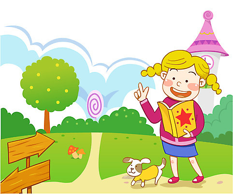 EPS 주간 전신 나무 구름 여자 어린이교육 교육 초등학생 어린이 일러스트 한명 사람 소녀 소년 야외 건물 책 희망 꿈 표지판 개 강아지 어린이만 국내일러스트 자연요소 식물 1 학생 건축물 남자 감정 포유류 알림판 반려동물 파일형식 벡터