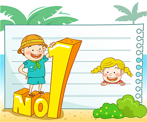 EPS 주간 전신 여자 어린이교육 교육 남자 초등학생 어린이 일러스트 안내 광고판 알림판 사람 동양인 소녀 소년 야외 두명 야자수 메모지 우승 최고 알림 어린이만 국내일러스트 자연요소 나무 학생 인종 사무용품 판 파일형식 벡터