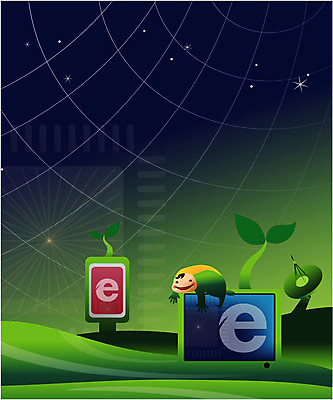 EPS 산업 인터넷 일러스트 비즈니스 정보통신 정보기술 야외 새싹 우주 텔레비전 가상인물 국내일러스트 식물 통신 상상 기술 전자제품 정보 파일형식 벡터